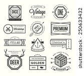 set of vintage logos  badges... | Shutterstock .eps vector #250633432