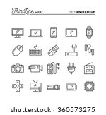 technology  devices  gadgets... | Shutterstock .eps vector #360573275