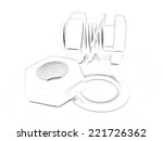 stainless steel bolts with a... | Shutterstock . vector #221726362