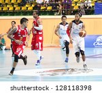 Small photo of BANGKOK - FEB13:Christien Charles #21 participates in an ASEAN Basketball League "ABL" at Nimitbut Stadium on February 13, 2013 in Bangkok,Thailand.SMB beat CTS 77-73