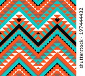 Seamless Colorful Navajo Pattern