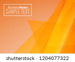 orange black modern poster.... | Shutterstock .eps vector #1204077322