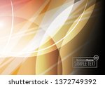 orange black modern poster.... | Shutterstock .eps vector #1372749392