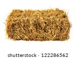 Hay Bale Isolated On White