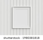white single frame on planked... | Shutterstock . vector #1980381818