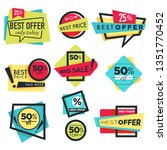 sale and discount best offer... | Shutterstock .eps vector #1351770452