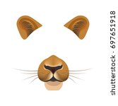 Lion Animal Face Filter...