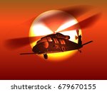  Silhouette Helicopter Black...