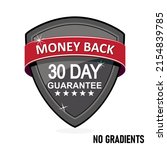 30 day guarantee. 100  money... | Shutterstock .eps vector #2154839785