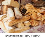 Fresh Baked Bread On Table Of...