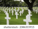 Manila American Cemetery and Memorial where members of the American and Philippine armed forces that were killed in the Philippines during WW2 are buried. Located in Metr Manila, Philippines,