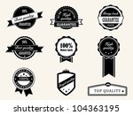 premium quality and guarantee... | Shutterstock .eps vector #104363195