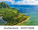 Aerial View Of Kualoa Point At...