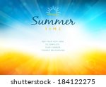 summer time background with... | Shutterstock .eps vector #184122275