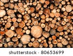 Raw De Barked Pine Wood Logs In ...