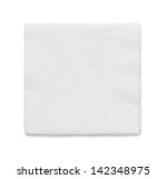Blank Paper Napkin Isolated On...