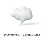 3d render of a cloud in shape...