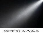 Close up of light beam isolated on black background