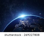 Planet Earth From The Space At...