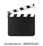 Blank Clapboard Isolated On...