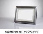 Blank silver picture frame at...