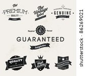 vintage styled premium quality... | Shutterstock .eps vector #86269021