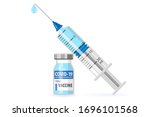covid 19 coronavirus concept.... | Shutterstock .eps vector #1696101568