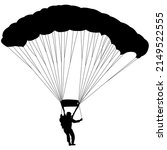 skydiver  silhouettes... | Shutterstock . vector #2149522555