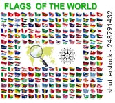 set of flags of world sovereign ... | Shutterstock .eps vector #248791432