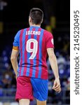 Small photo of BARCELONA - DEC 8: Sergio Lozano in action at the Primera Division LNFS match between FC Barcelona Futsal and Movistar Inter at the Palau Blaugrana on December 8, 2021 in Barcelona, Spain.