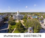 Aerial View Of State And City Buildings, Concord, New Hampshire Image ...