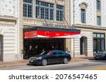 Small photo of PROVIDENCE, RI, USA - SEP. 7, 2020: Trinity Repertory Company (Trinity Rep) is a historic theater built in 1916 with Beaux Arts style at 201 Washington Street in downtown Providence, Rhode Island RI.
