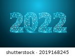 2022 new year text design with... | Shutterstock .eps vector #2019168245