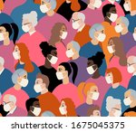 many different ages and... | Shutterstock .eps vector #1675045375