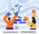information technology career... | Shutterstock .eps vector #1906938052