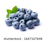 Blueberries With Leaves...