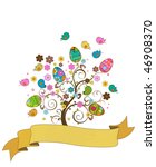 vector easter tree | Shutterstock .eps vector #46908370