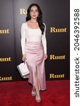 Small photo of LOS ANGELES - SEP 01: Brenna D'Amico arrives for the aE˜RuntaE™ Los Angeles Premiere on September 22, 2021 in Hollywood, CA