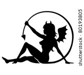 Devil Girl Tattoo Design In...