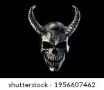 Heavy Metal Demon Skull With...
