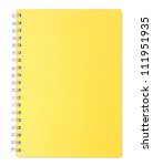 Yellow Notebook Isolated On...