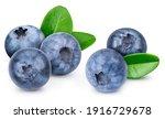 Blueberry Isolated On White...