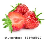Strawberry Isolated On White...