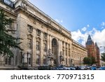 Small photo of LONDON, UK - OCTOBER 15, 2016: Old building of Imperial College of Science and Technology (1913): Royal School of Mines entrance. Prince Consort Road, Kensington, London.