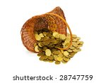 basket full of coins isolated... | Shutterstock . vector #28747759