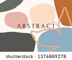 modern abstract art design with ... | Shutterstock .eps vector #1376889278