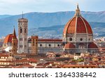 FLORENCE in Italy with the great dome of the Cathedral called Duomo di Firenze