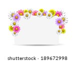 Floral Background With Daisy ...