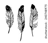 Realistic Detailed Feathers Set ...