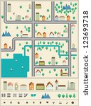 city builder vector elements. | Shutterstock .eps vector #123693718